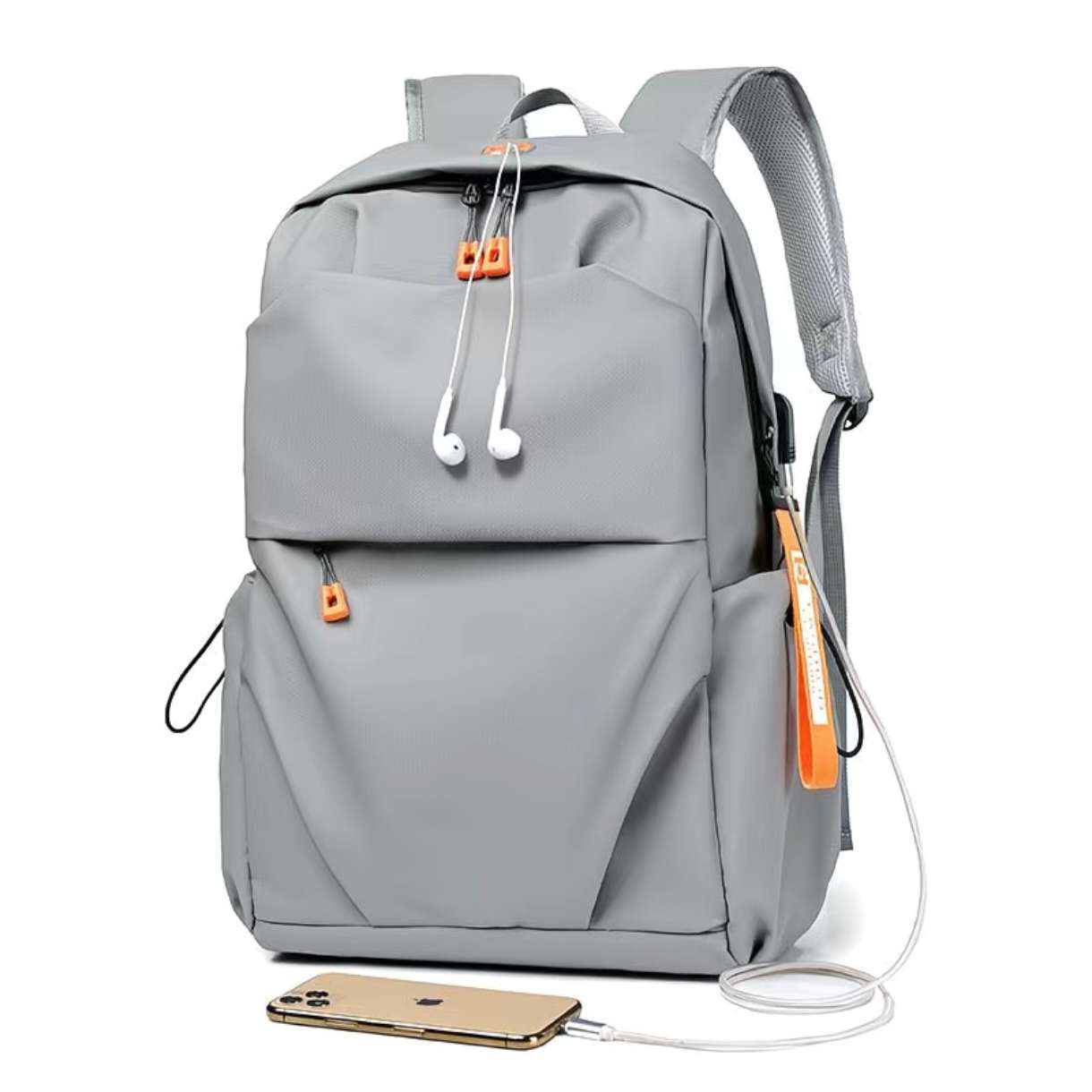 Fashion Water-Resistant PU 14-Inch Laptop Backpack - Image 4
