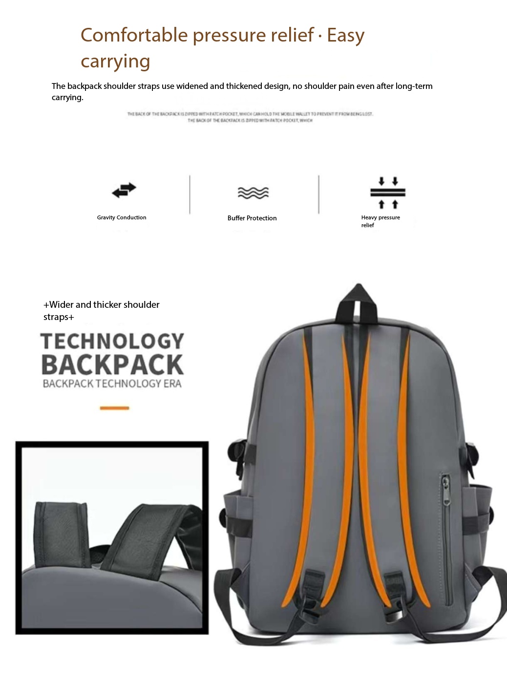 Korean Style Travel Laptop Backpack - Image 10