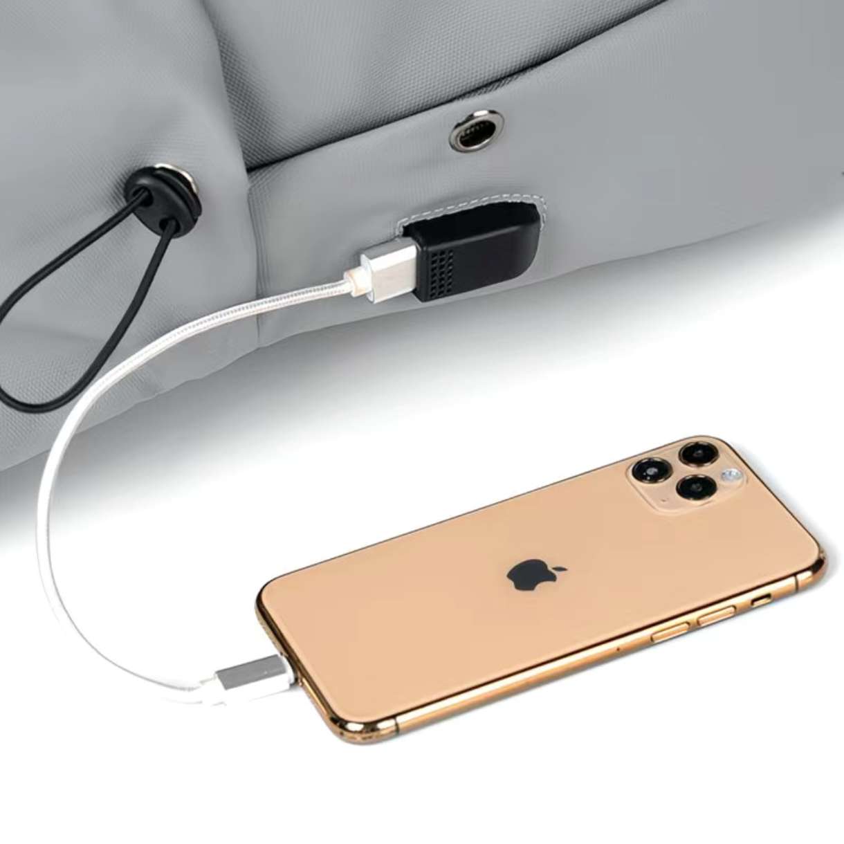 Fashion Water-Resistant PU 14-Inch Laptop Backpack - Image 8